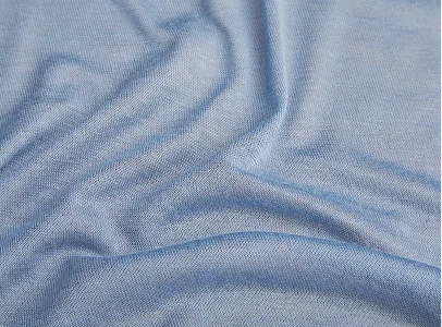 Light blue cotton jersey fabric texture