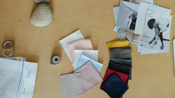 Fabric sourcing and sample development for custom garments