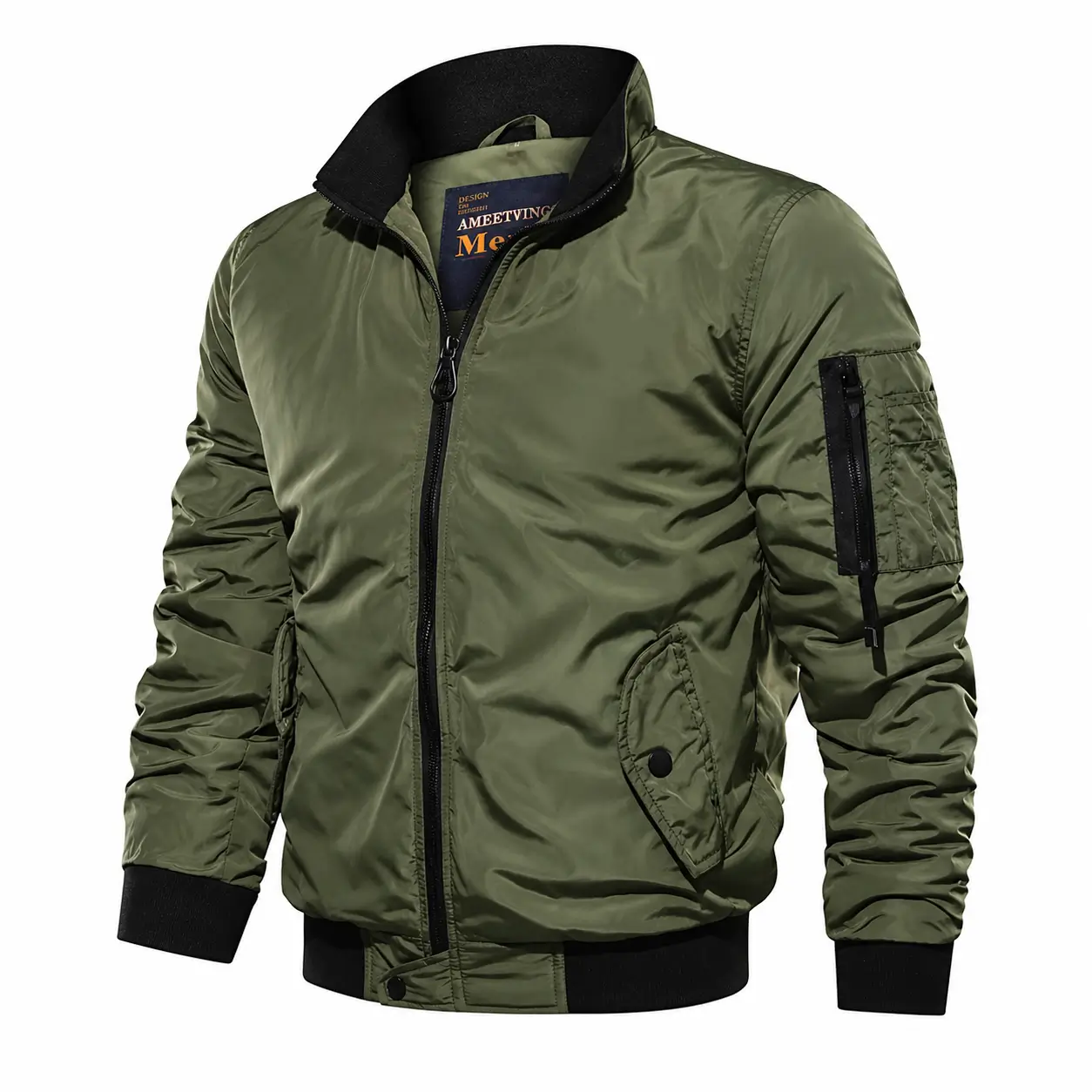 Green bomber jacket