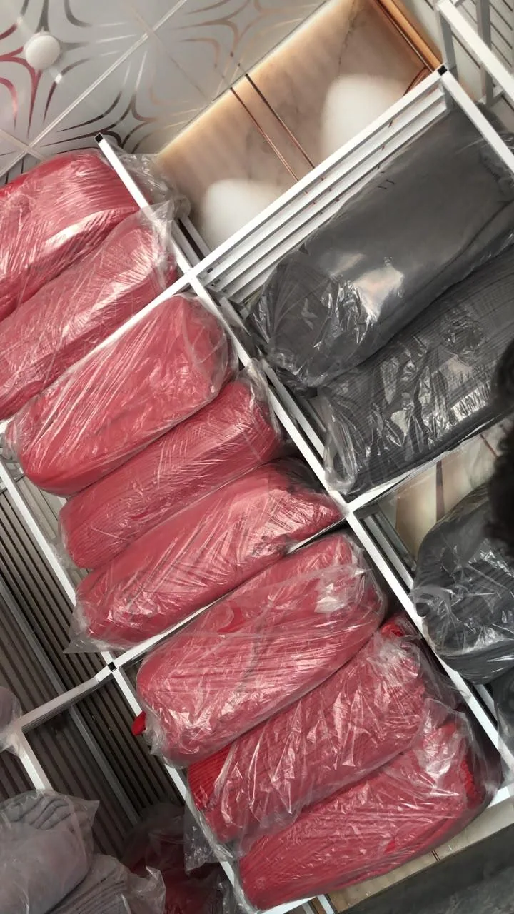 Fabric rolls stored for apparel production
